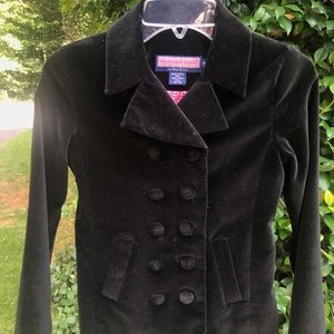 Vineyard Vines Girls Black Velvet Blazer size 6